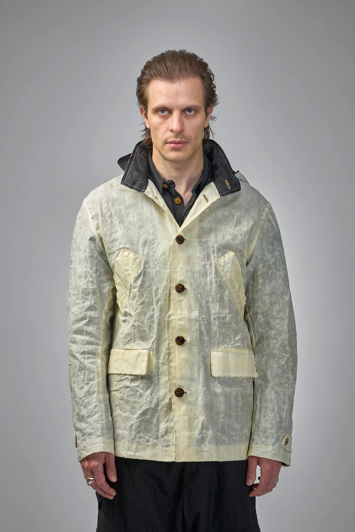 Waxed Reproduction 1950’s American Short Hooded Parka - 1