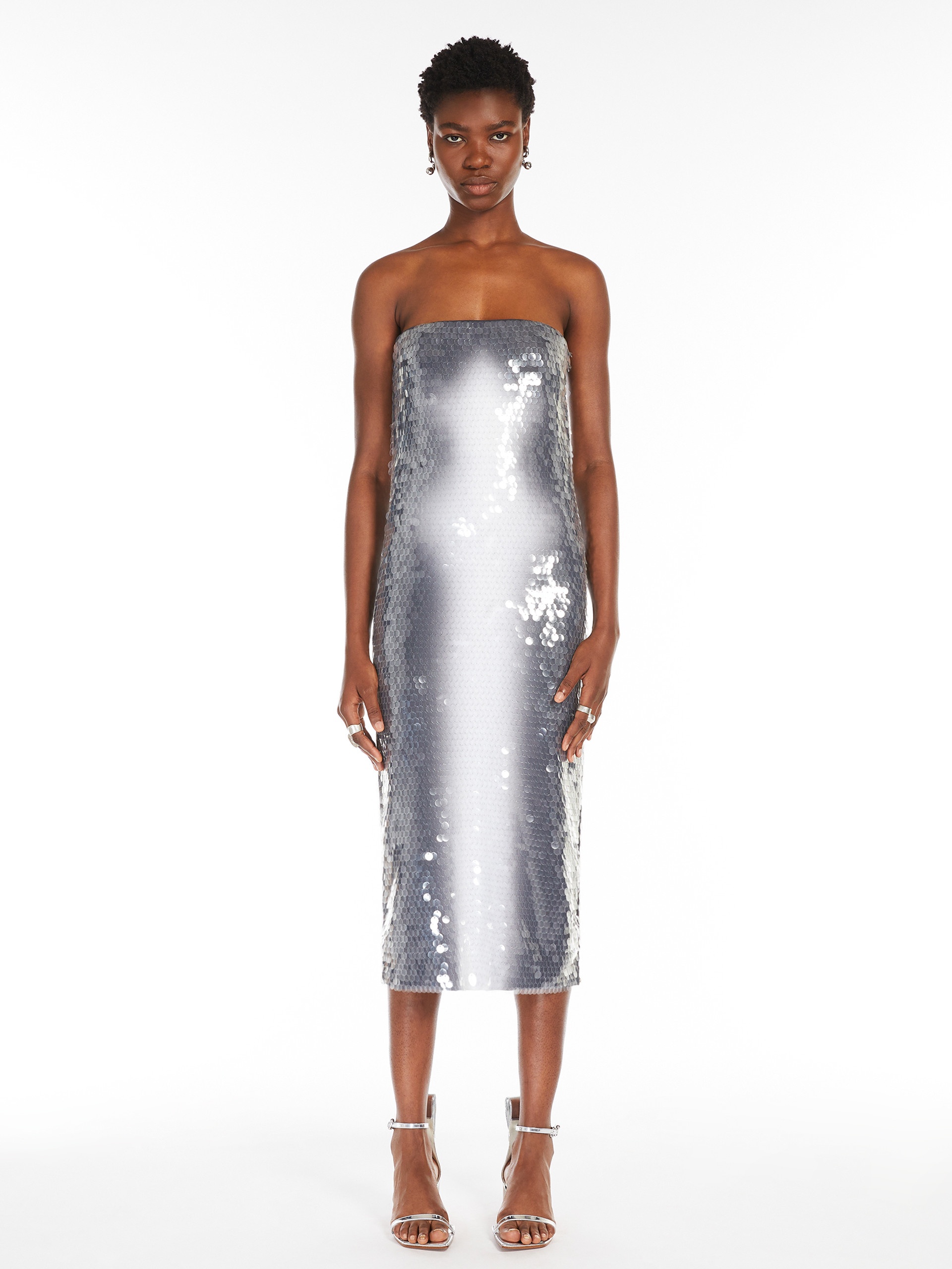 STEMMA Sequinned jersey dress - 3