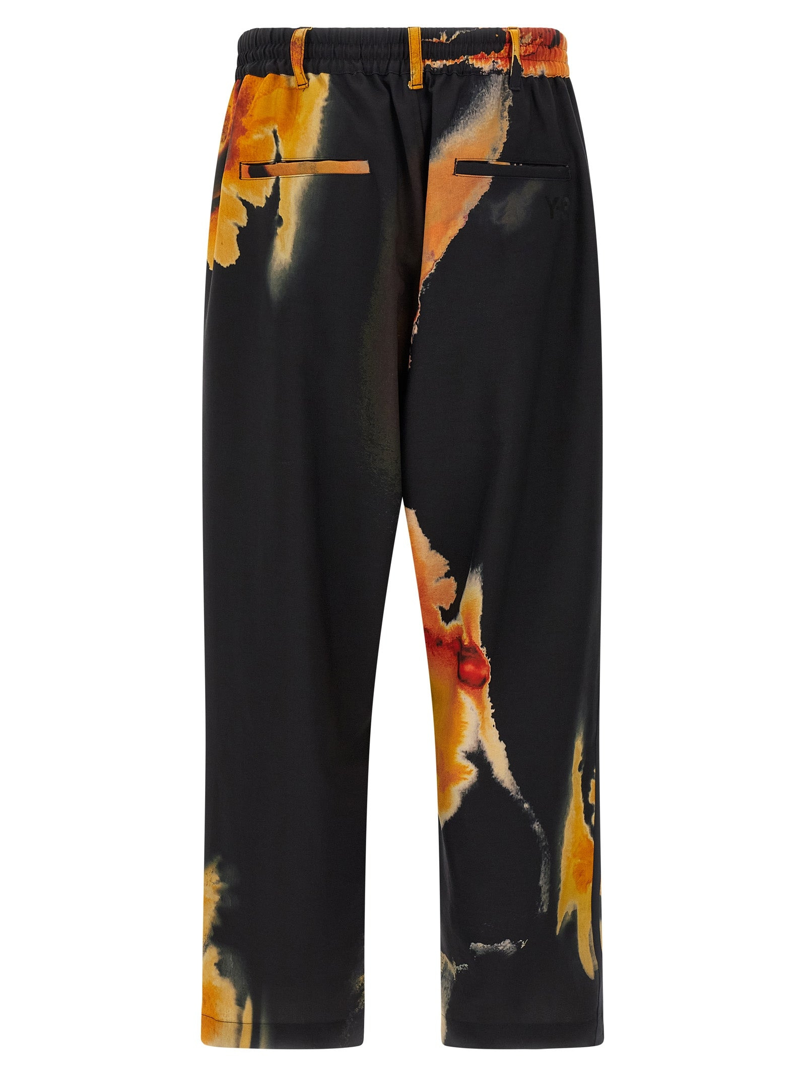 Printed Trousers Pants Black - 2