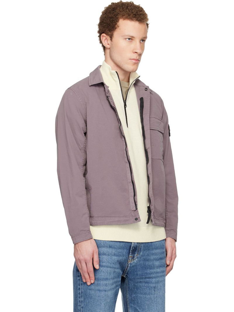 Purple 1200013 Stretch Organic Cotton Twill Shirt 2