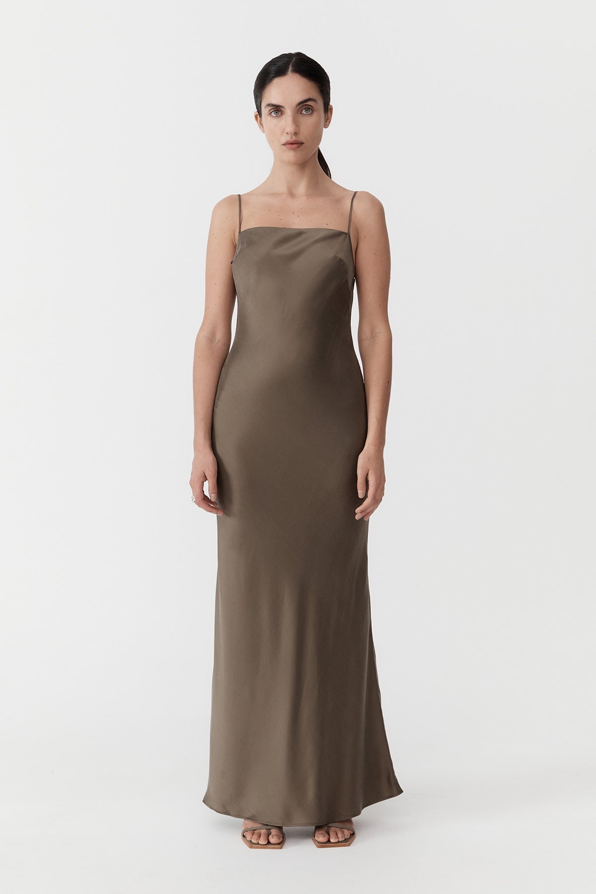 Low Back Slip Dress - Kelp - 6