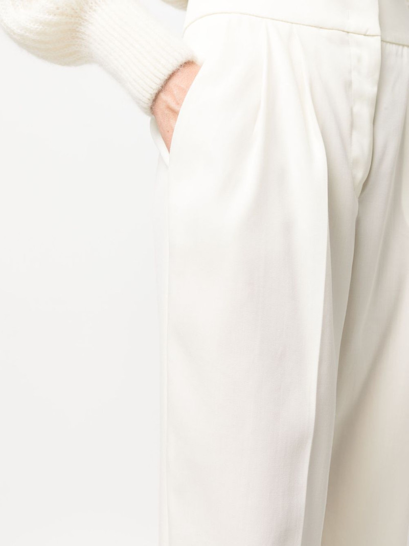 pressed-crease tapered-leg trousers 5