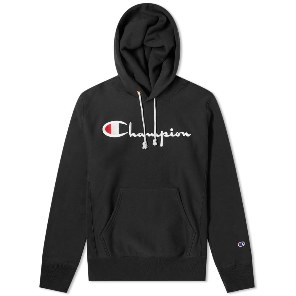 Champion Reverse Weave Script Logo Hoody - 1