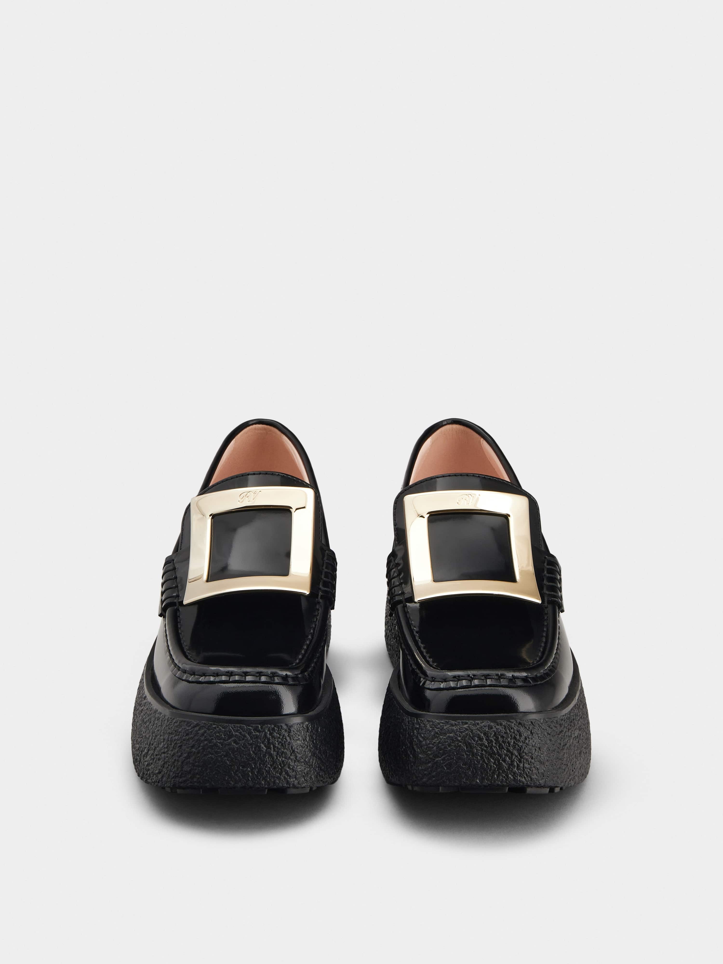 Viv' Rangers Metal Buckle Flatform Loafers - 7