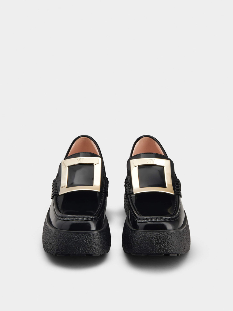 Viv' Rangers Metal Buckle Flatform Loafers 7