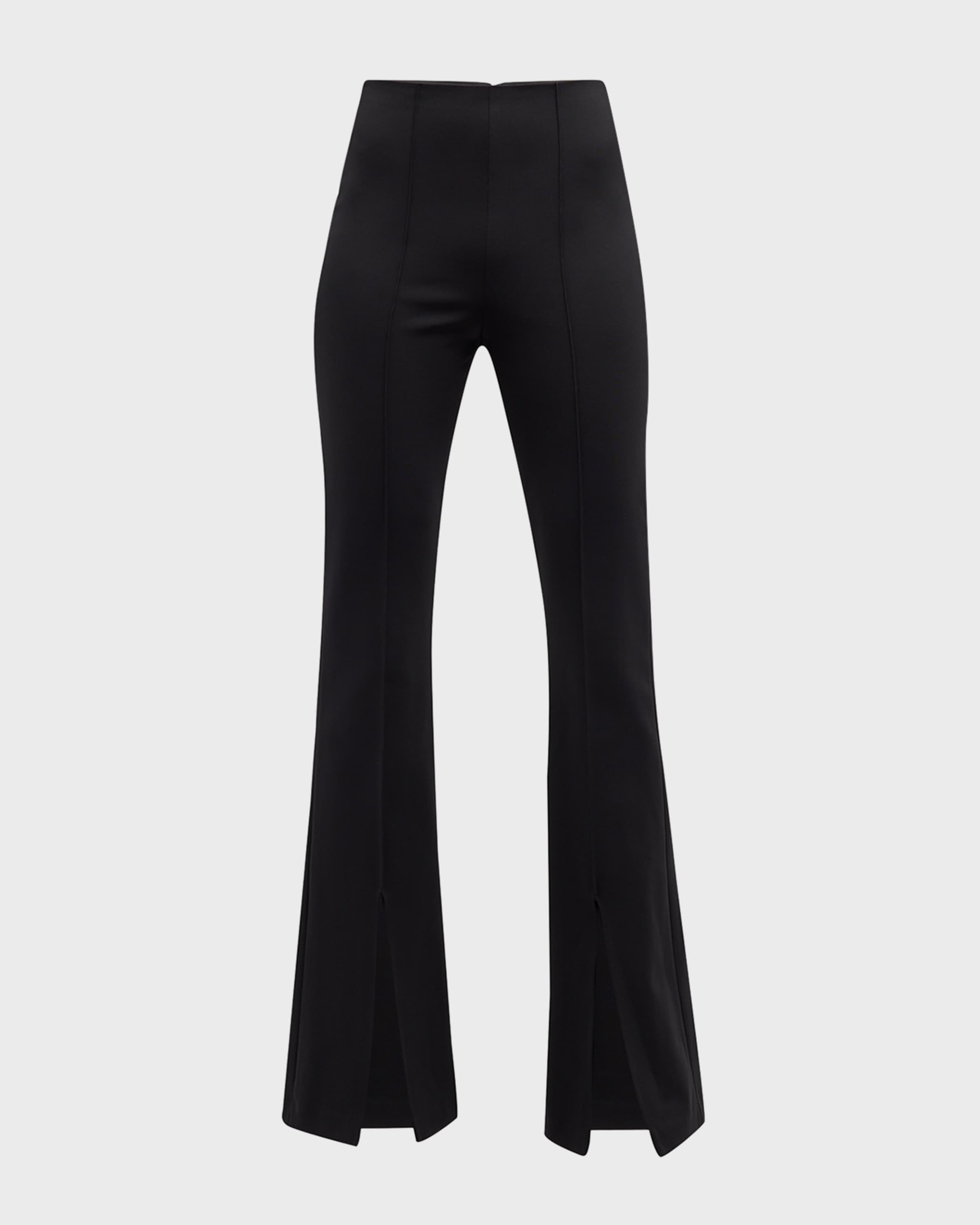 Emiko High-Waisted Slit-Cuff Pants - 1