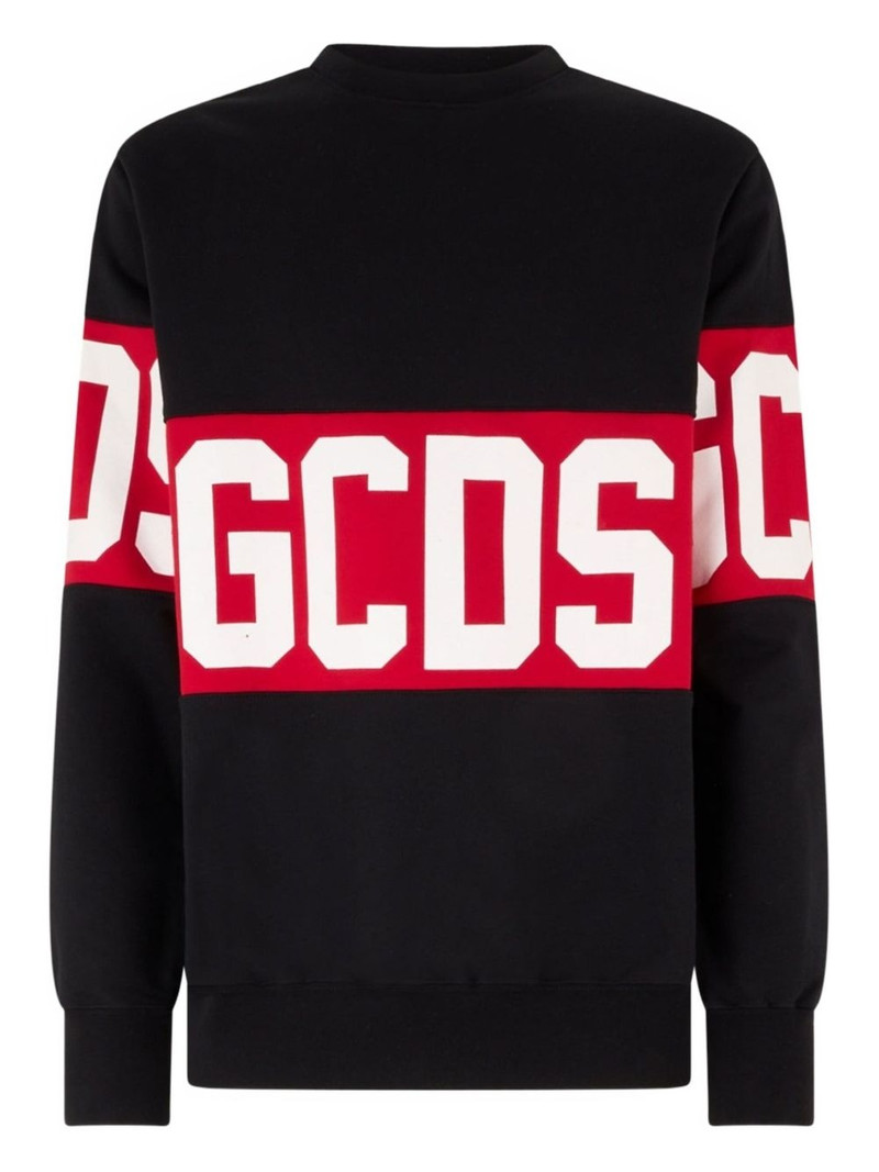 Band-logo crew-neck sweatshirt 1