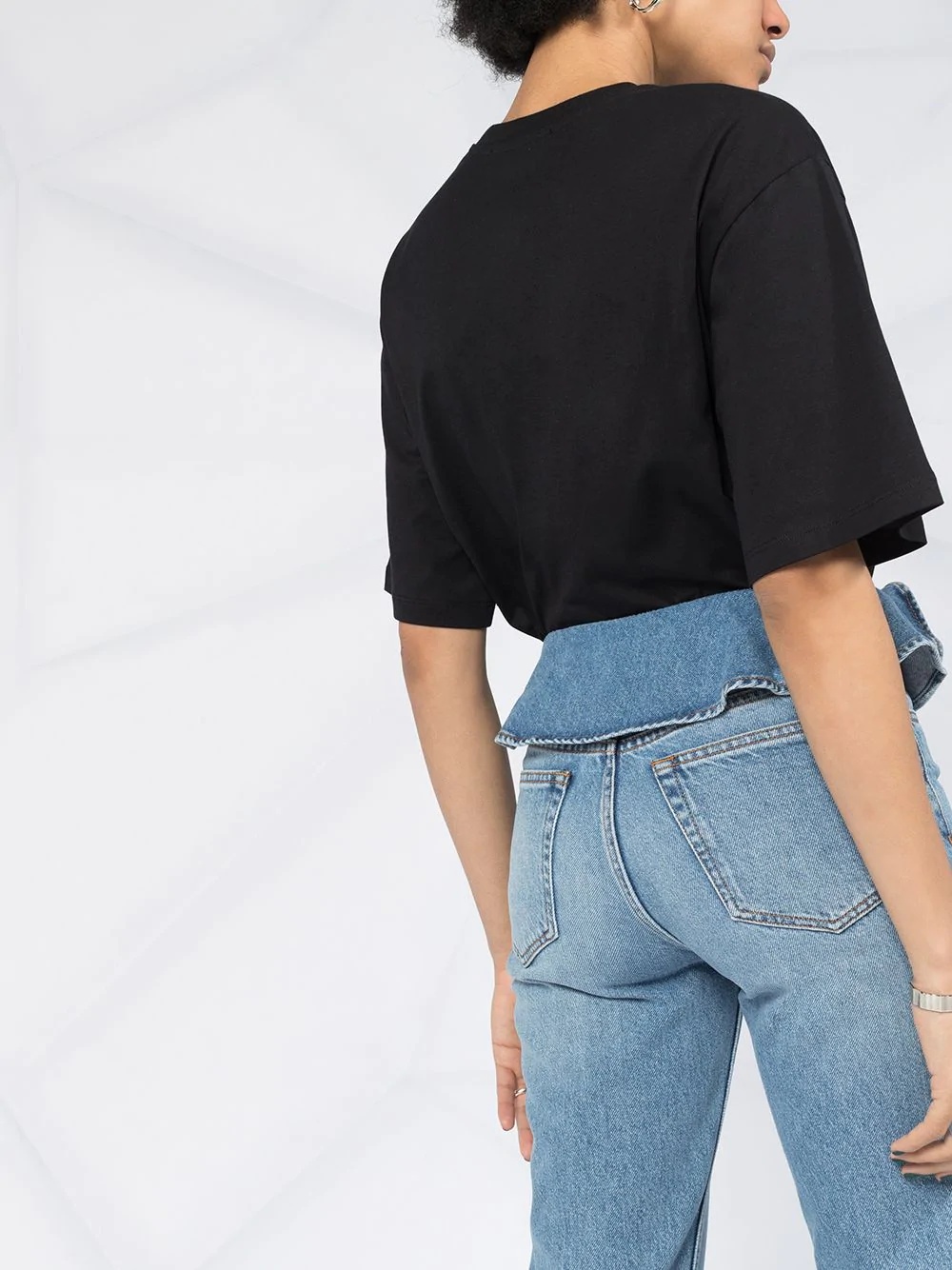 ruffled waist jeans - 3