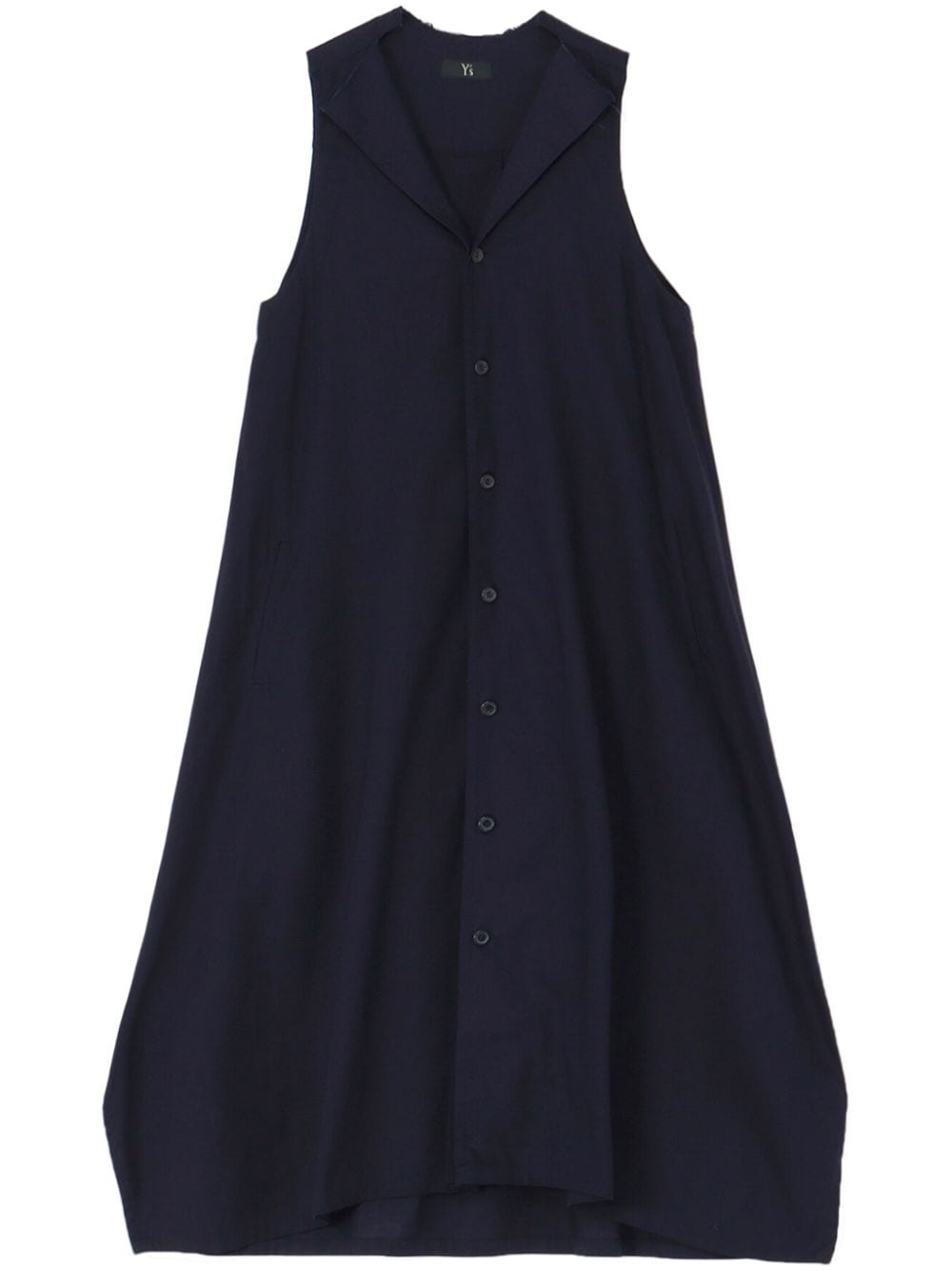 sleeveless cotton shirtdress - 1