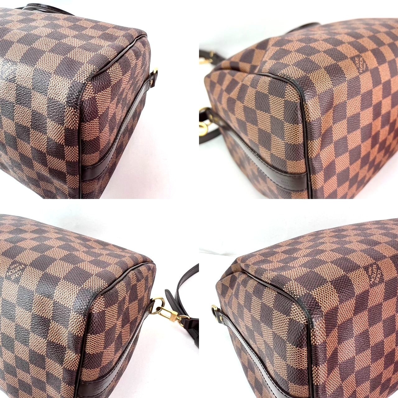 LOUIS VUITTON Speedy 30 Bandouliere Damier Ebene Satchel Hand Bag - 6