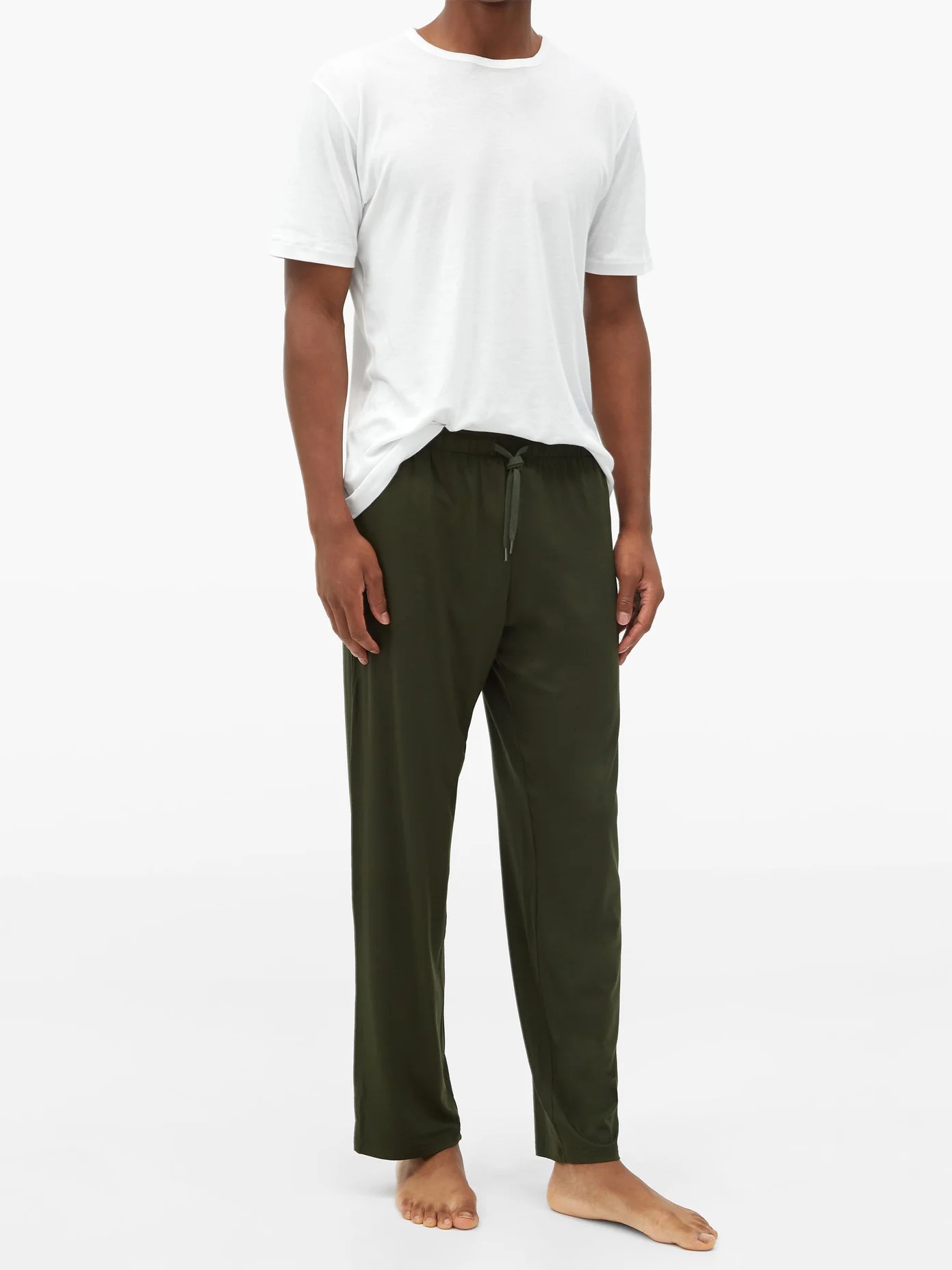 Basel straight-leg jersey pyjama trousers - 2