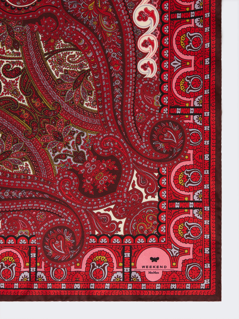WEEKEND Max Mara ONESTONEW Printed silk twill scarf outlook