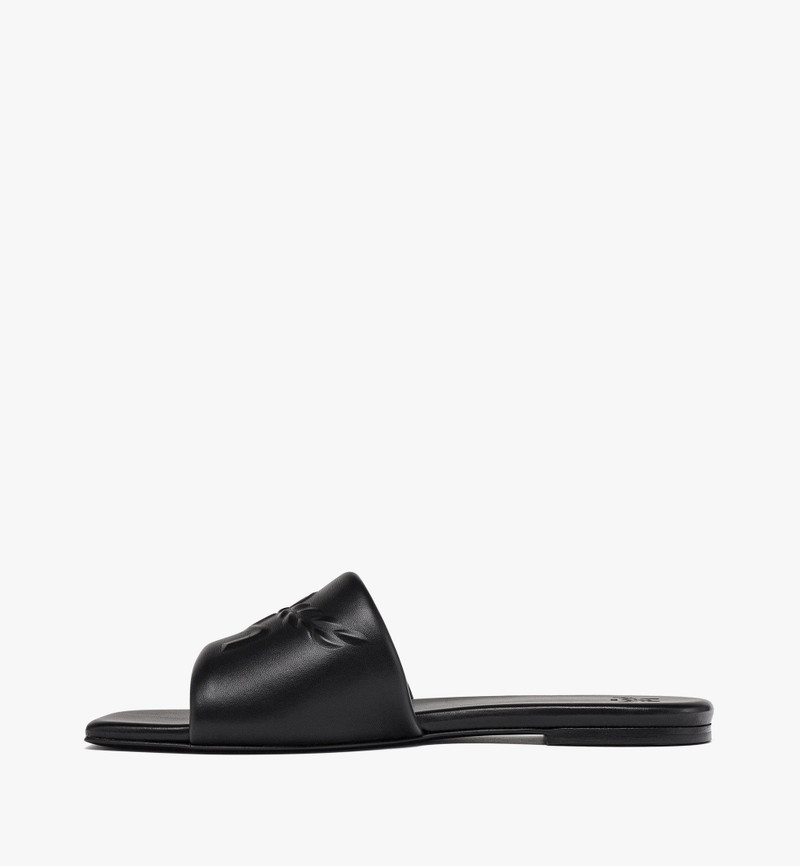 MCM Laurel Flat Sandals in Lamb Leather outlook