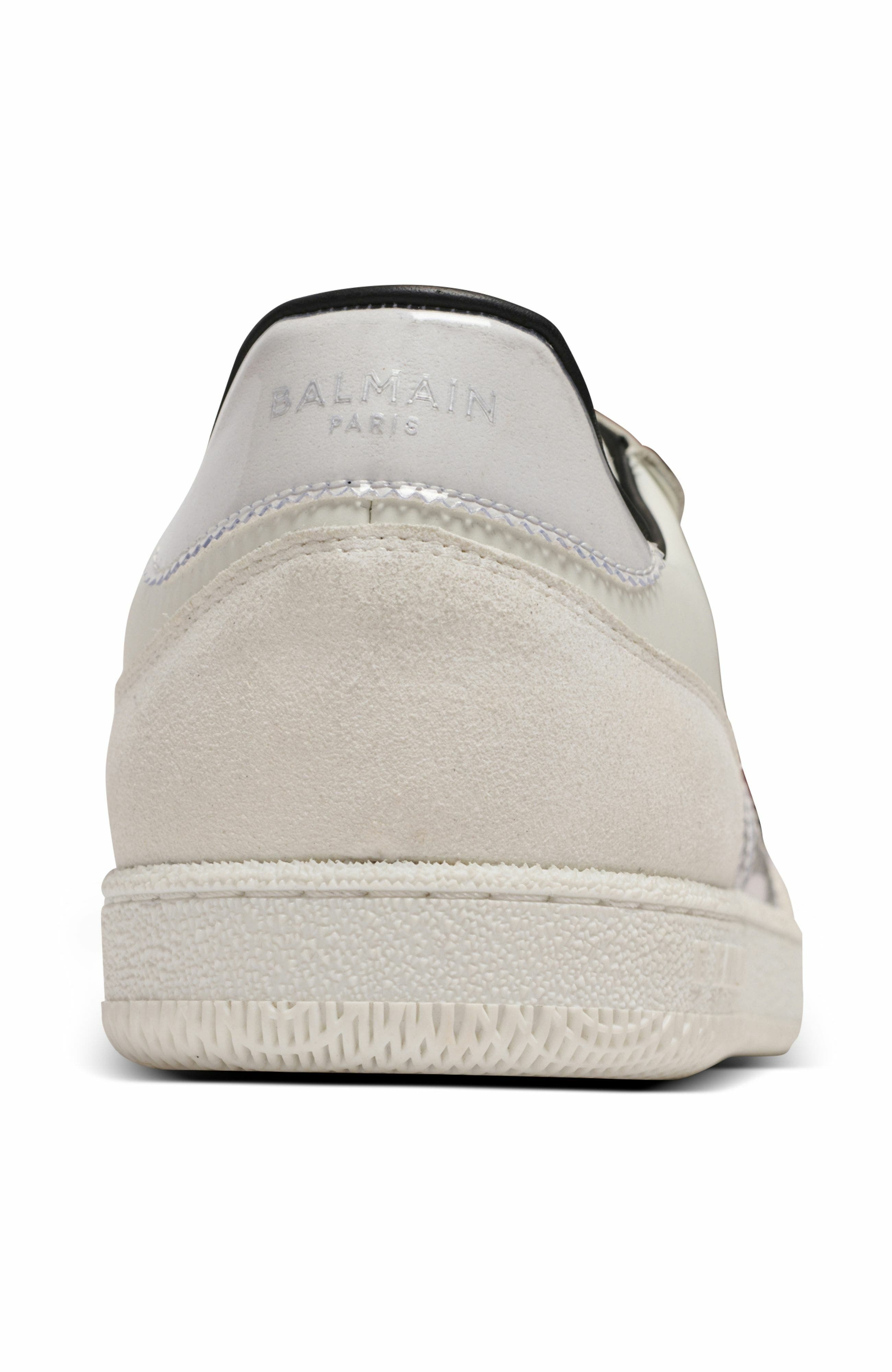 Suede Balmain Swan trainers in White at Nordstrom - 7
