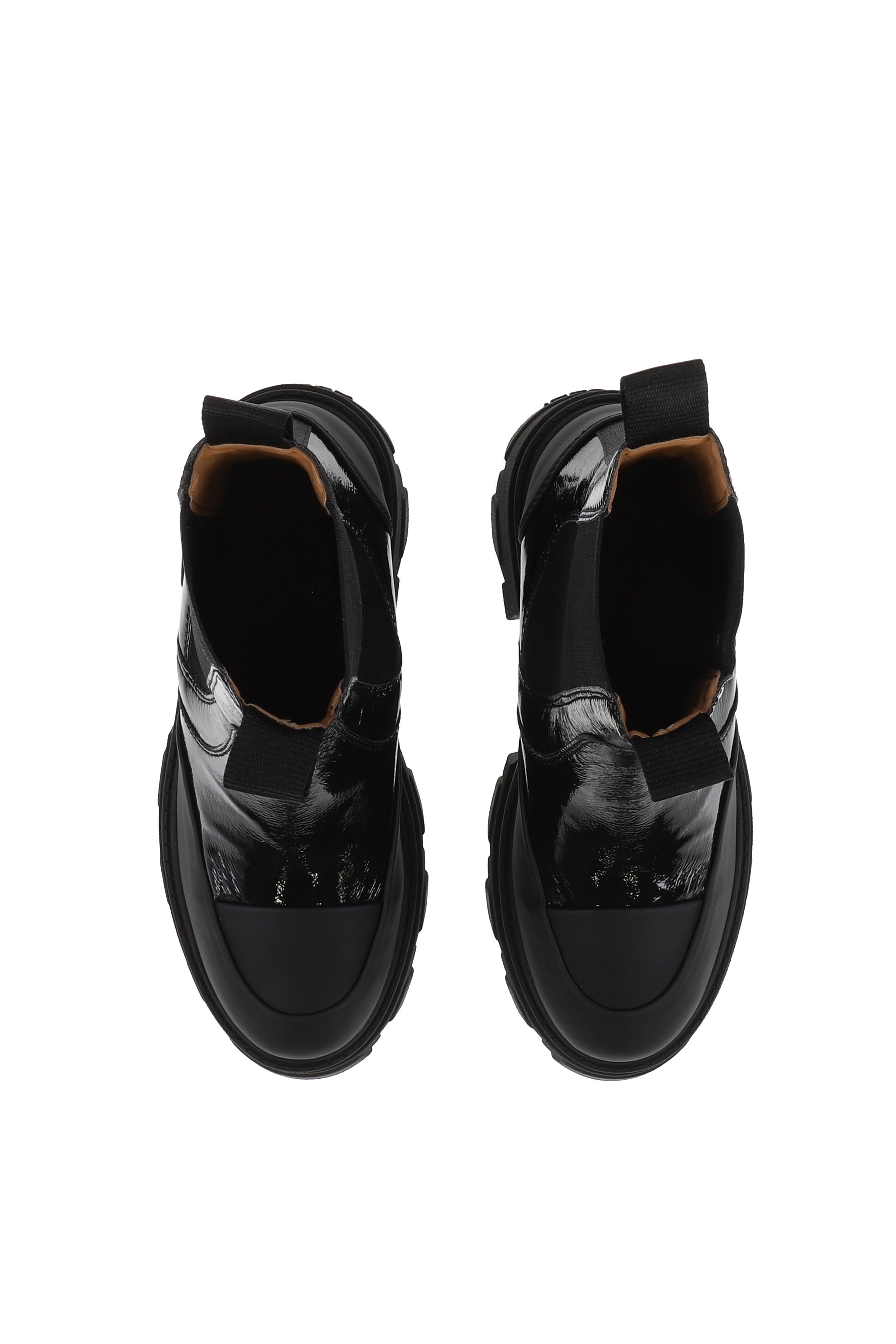 CLEATED HEELED MID CHELSEA BOOT NAPLACK / BLK - 4
