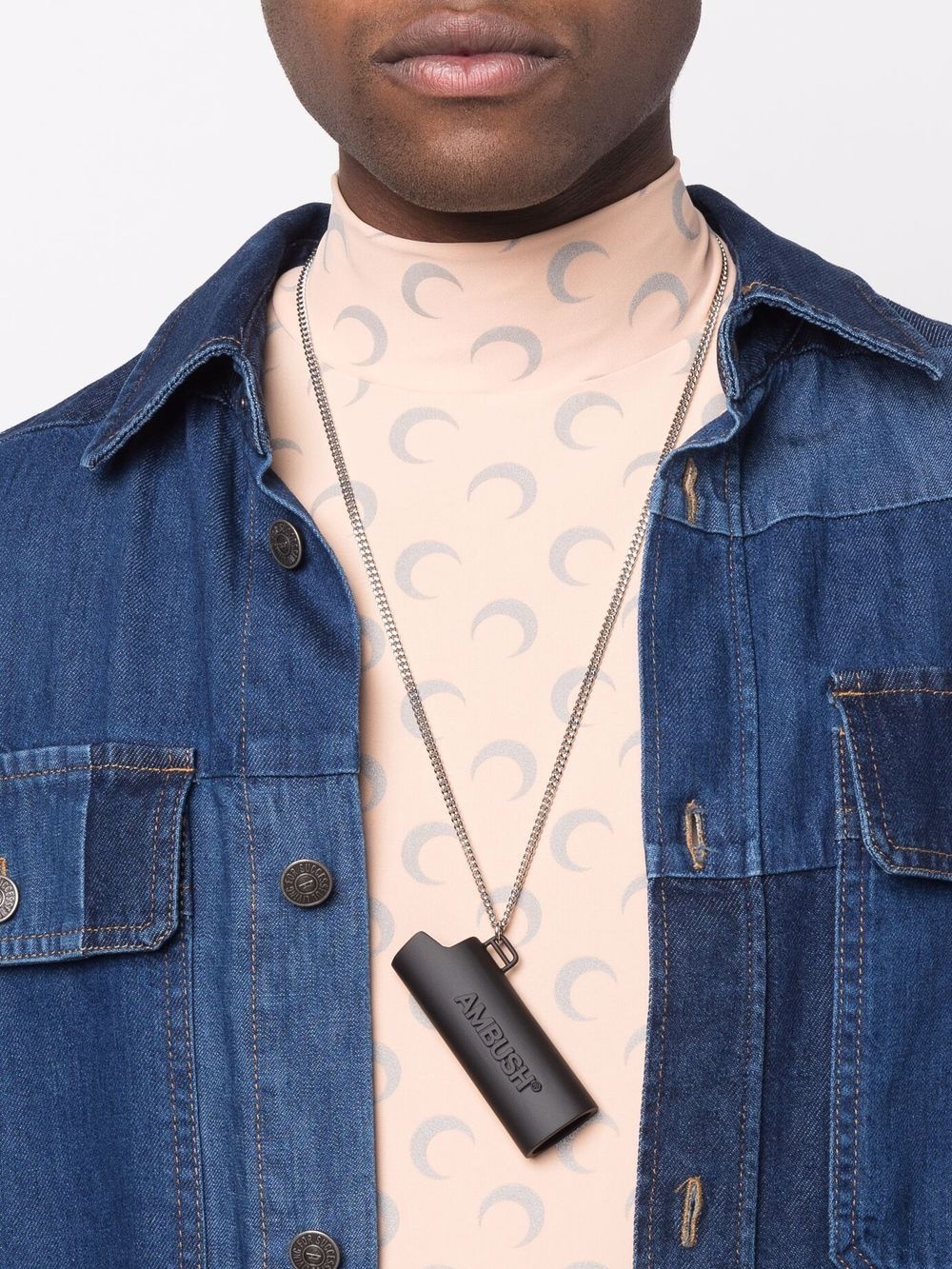 logo lighter case pendant necklace - 2