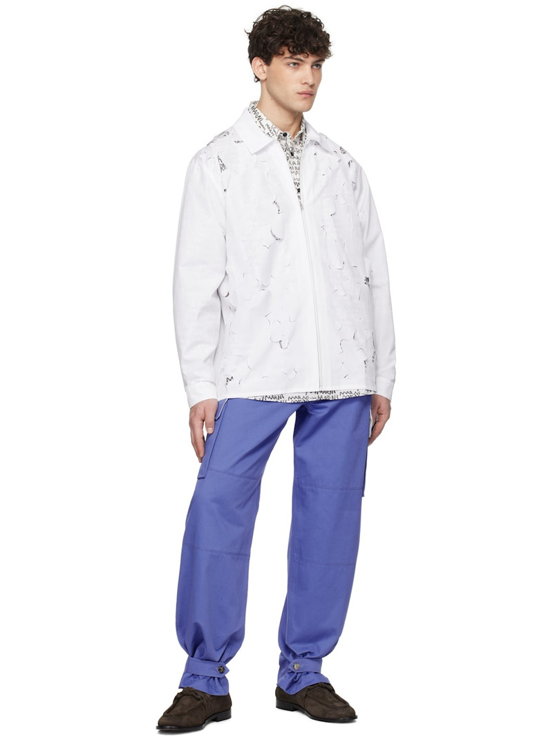 Marni White Cut Out Long Sleeve Shirt outlook