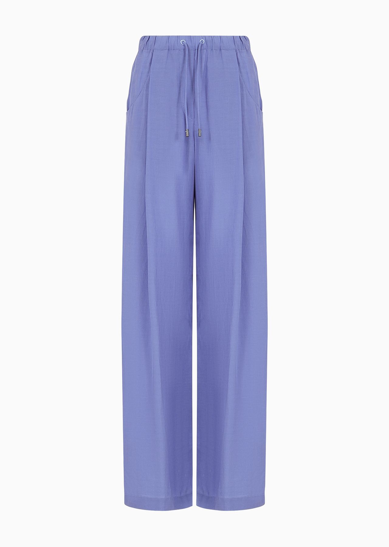 Palazzo trousers in a fluid fabric - 1