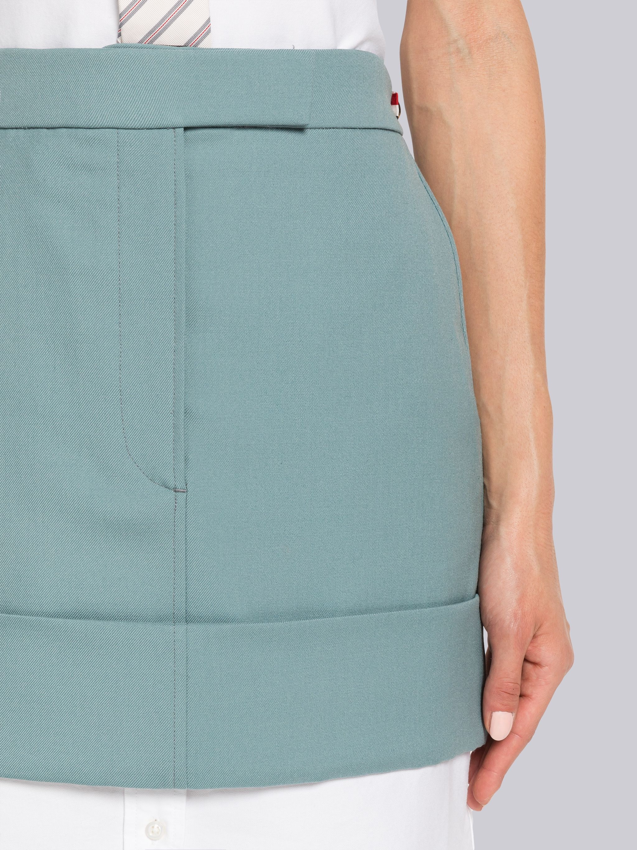School Uniform Twill Sack Mini Skirt - 5