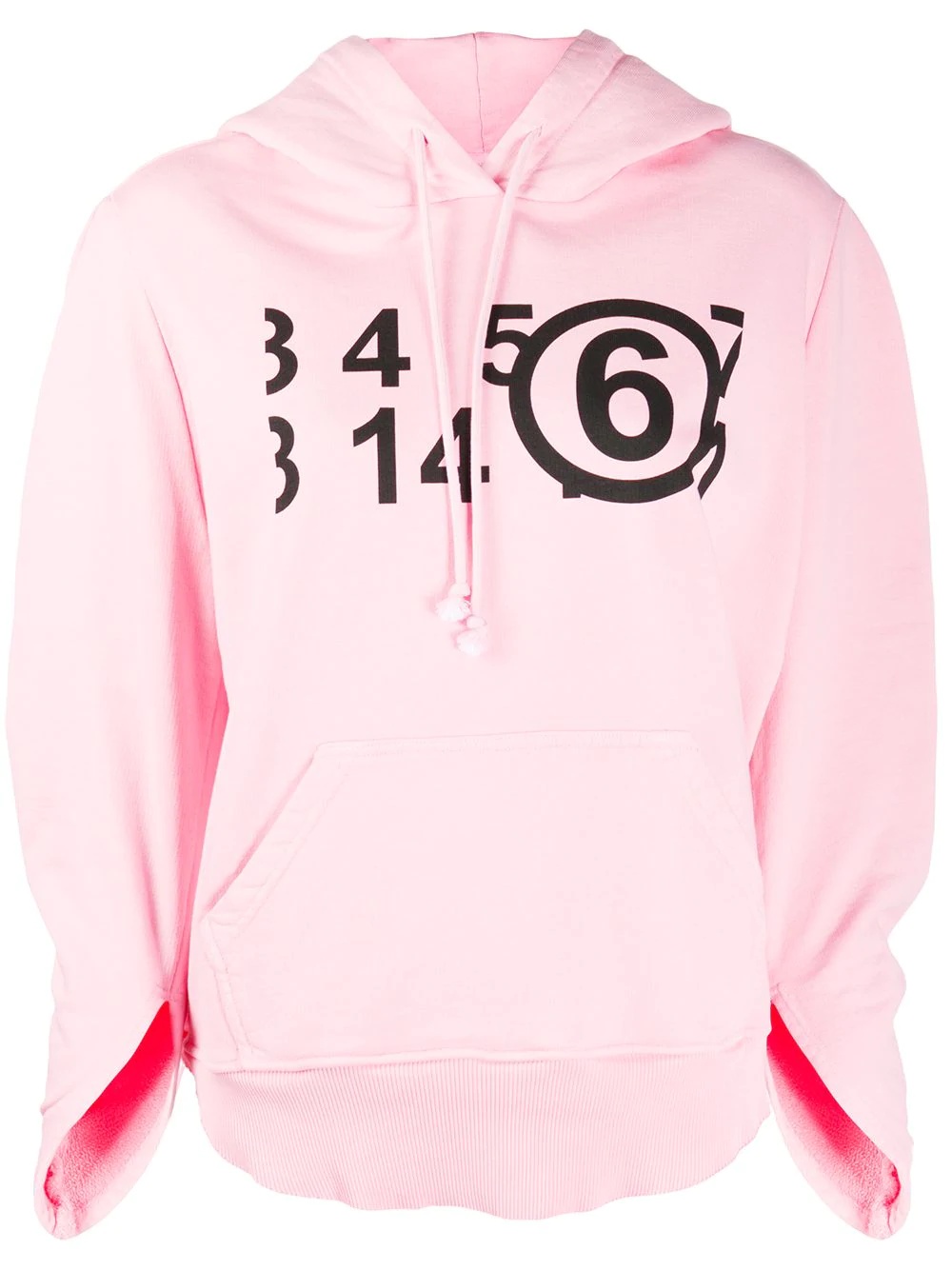 logo cotton hoodie - 1