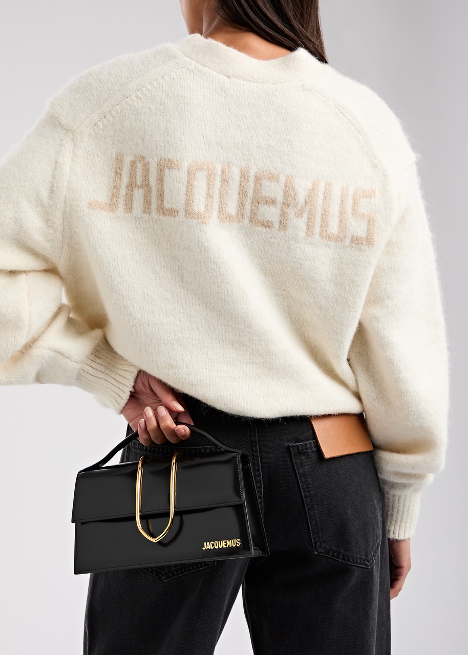 Jacquemus Le Grand Bambino Glossed Leather top Handle bag - 5