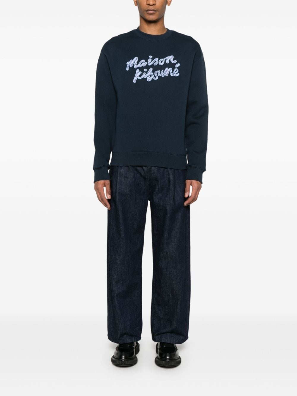 logo-embroidered sweatshirt - 2