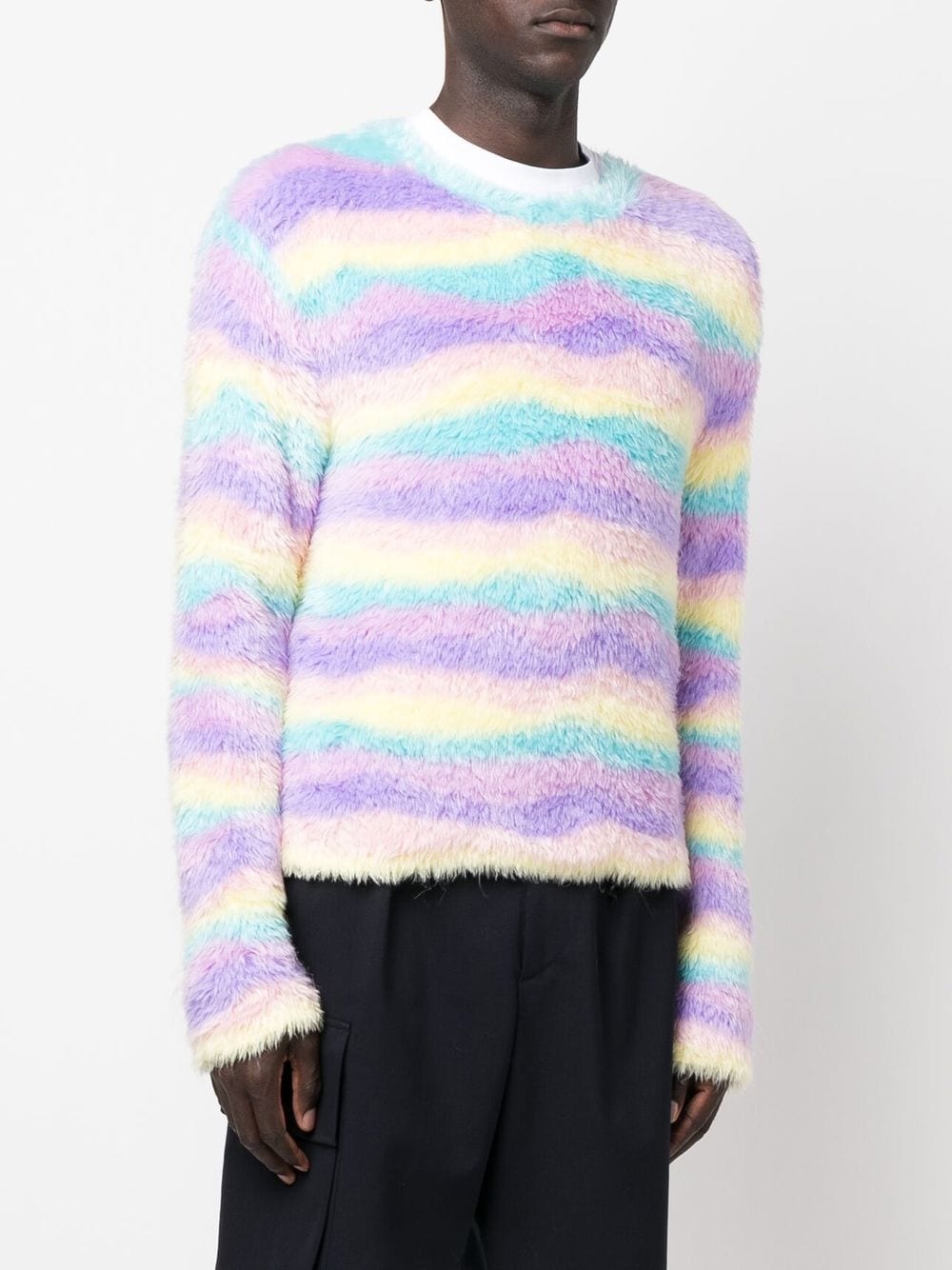 stripe-knit jumper - 3