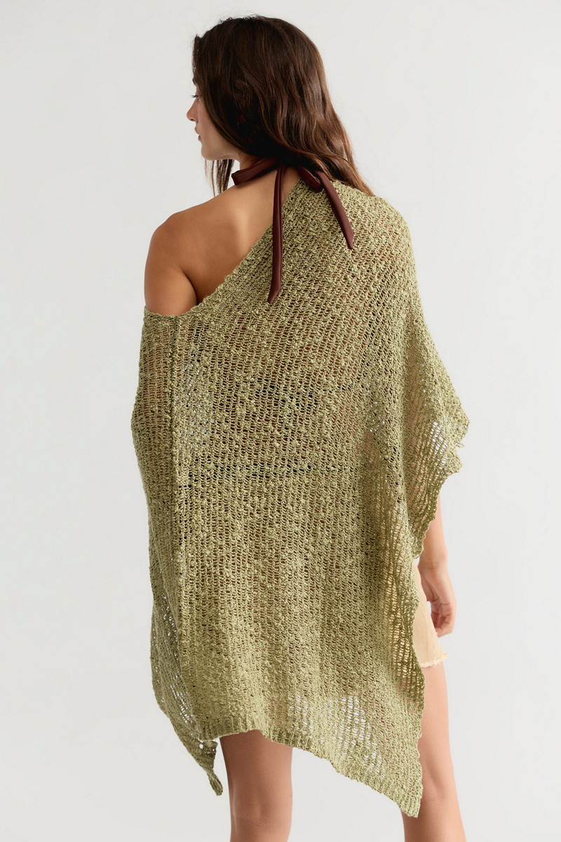 Jade Knit Poncho 3