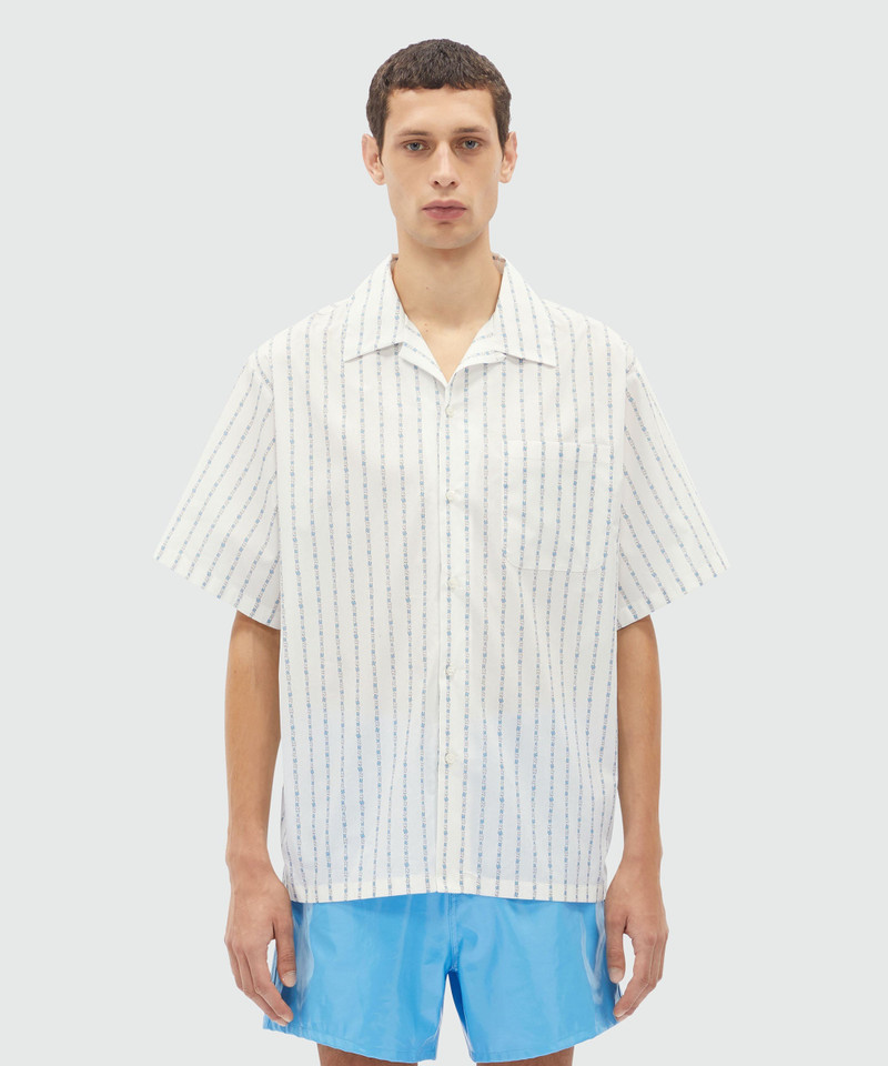 MSGM "TheMwave" striped poplin shirt outlook
