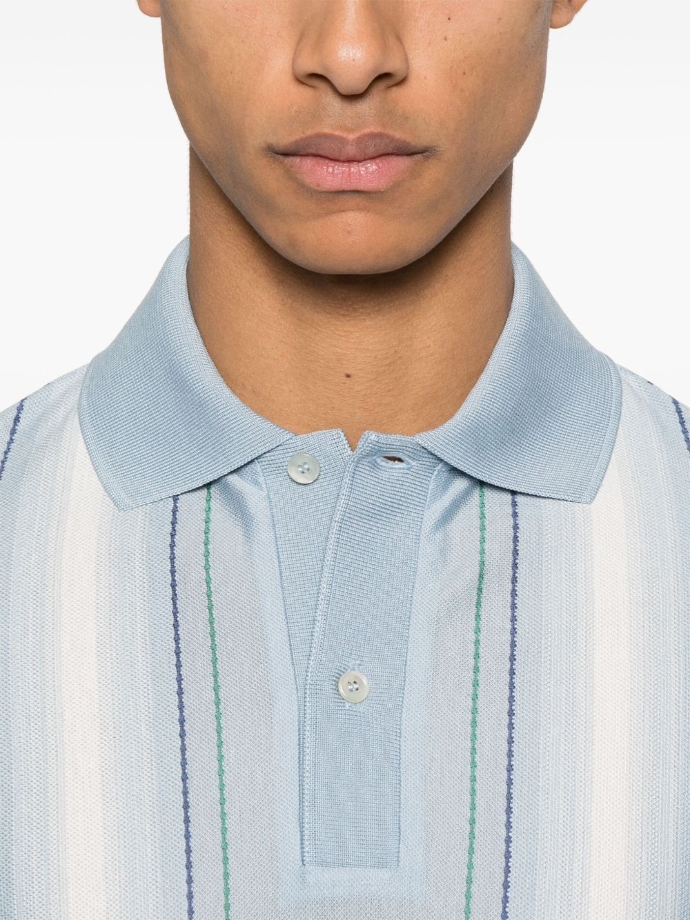 striped polo shirt - 4