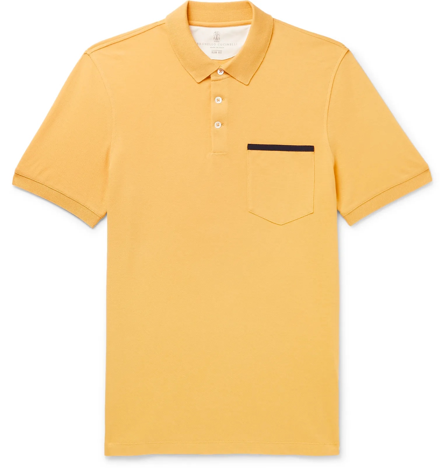 Slim-Fit Grosgrain-Trimmed Cotton-Piqué Polo Shirt - 11