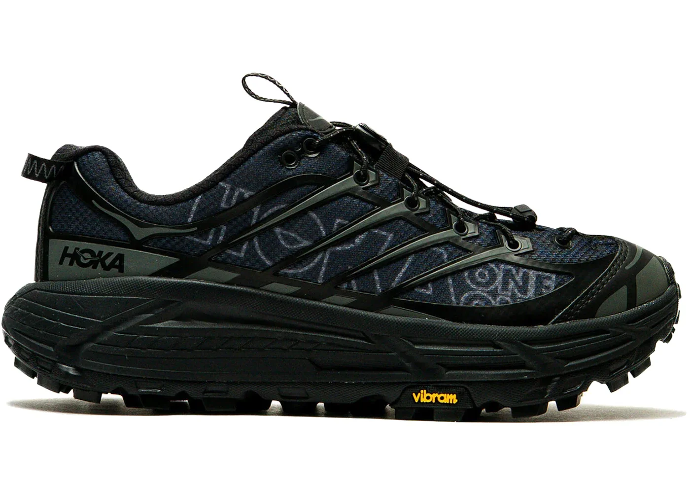 Hoka One One Mafate Three2 Wordmark Black Outer Orbit - 1