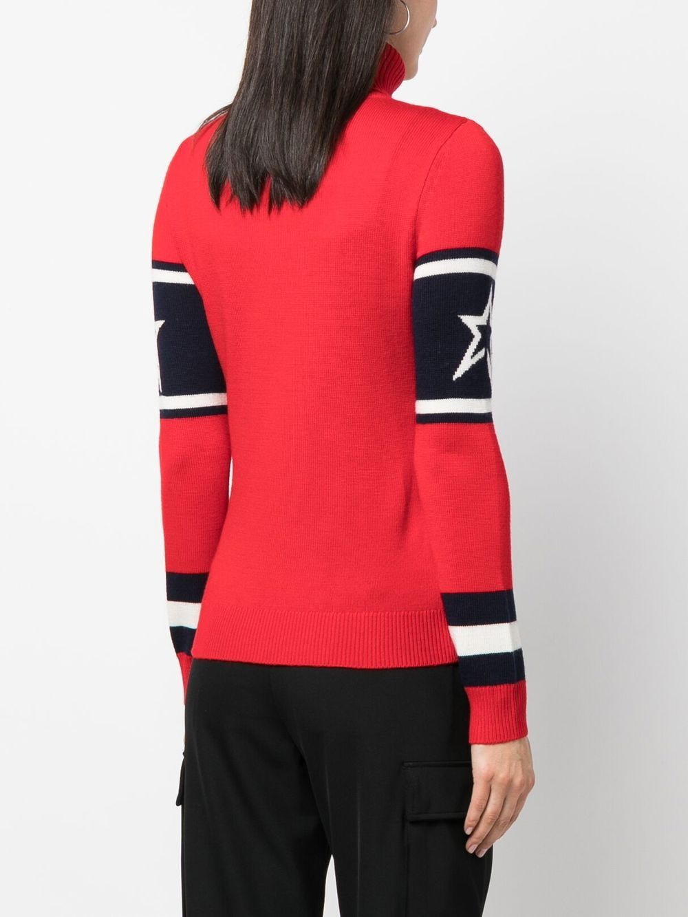 intarsia-knit roll-neck jumper - 4