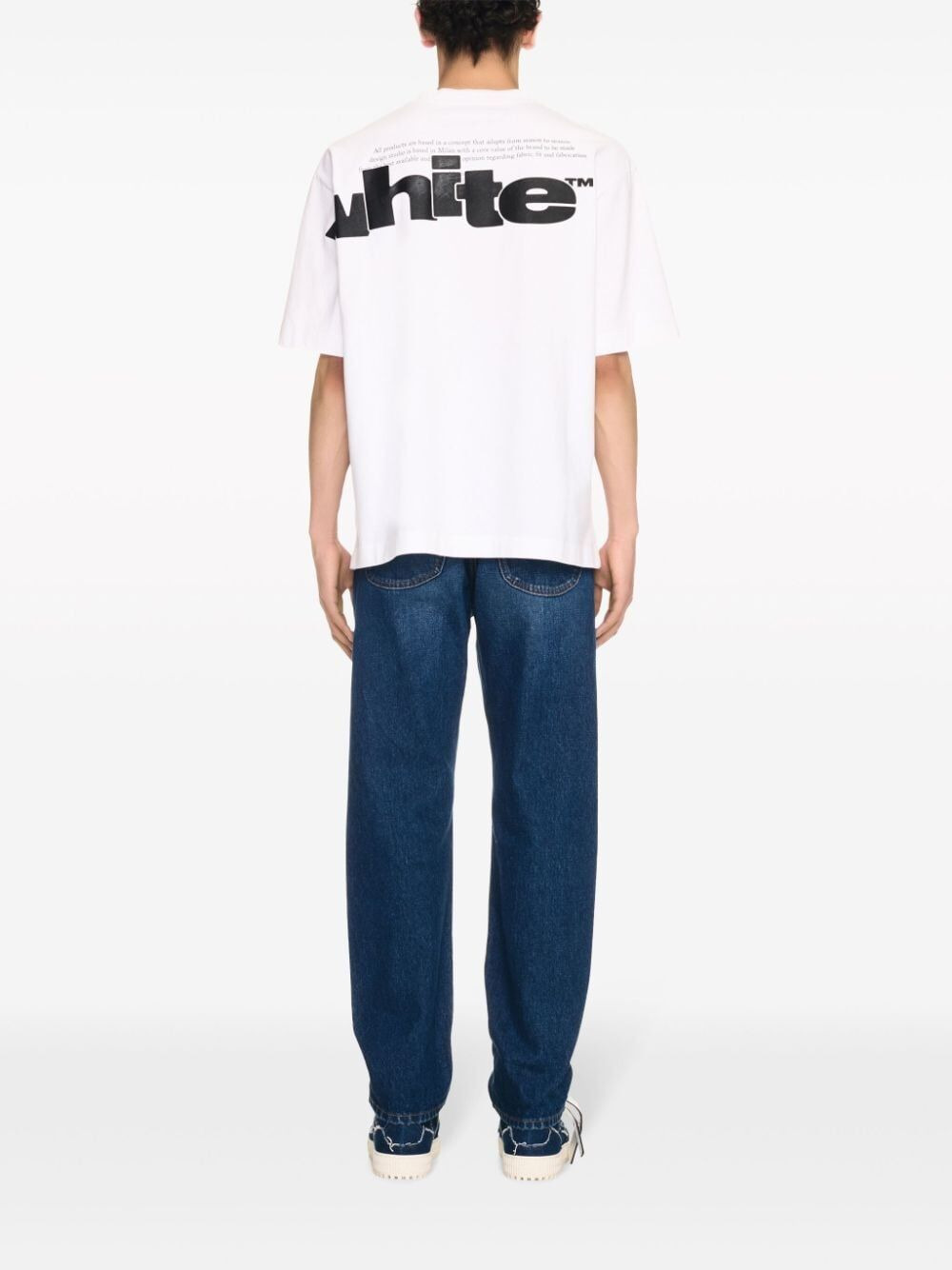 Off White Men Script Taperered Jeans - 2