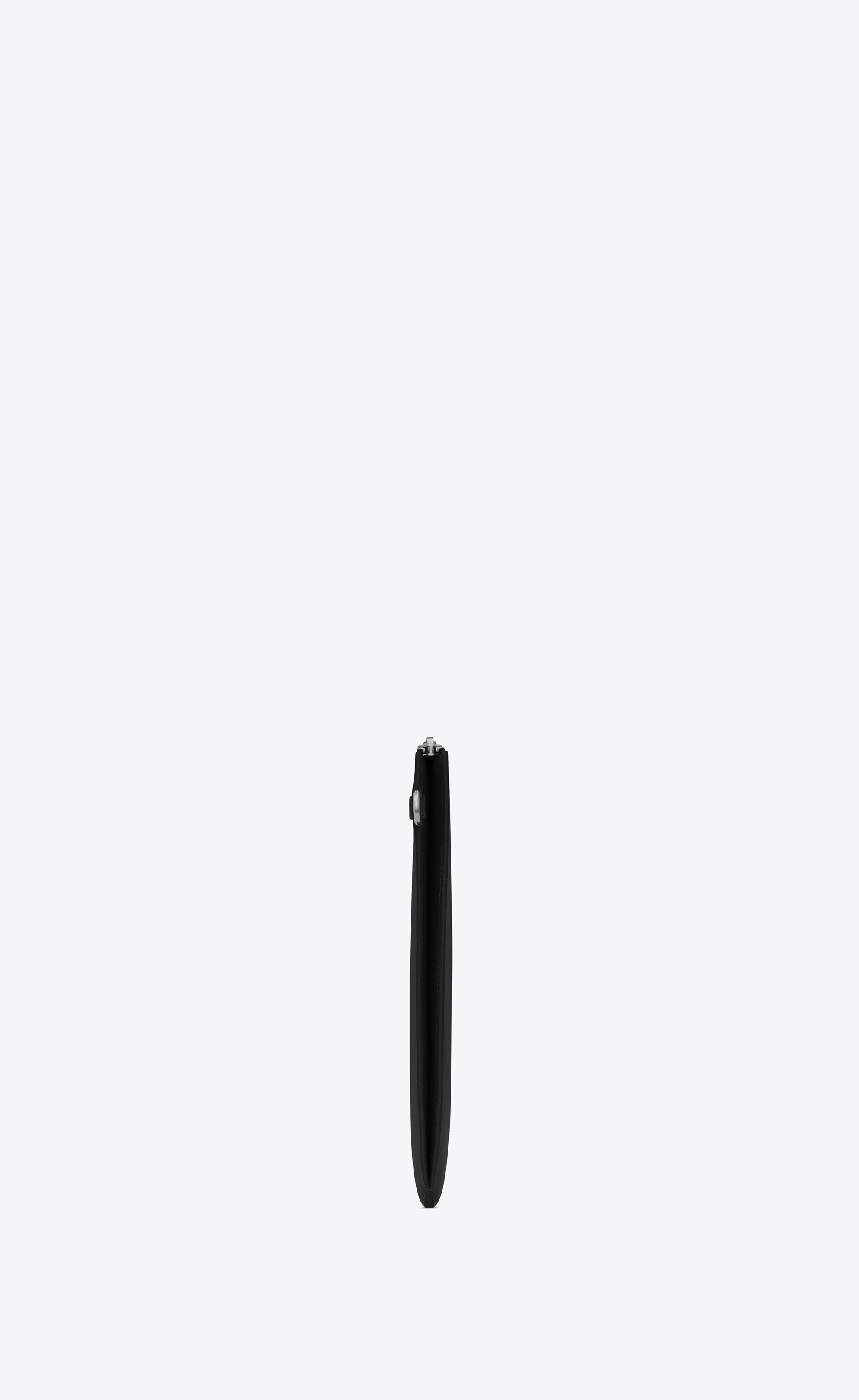 saint laurent paris zipped tablet holder in grain de poudre-embossed leather - 3