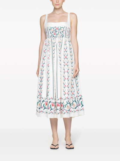 Agua by Agua Bendita Barbara Rocio embroidered midi dress outlook