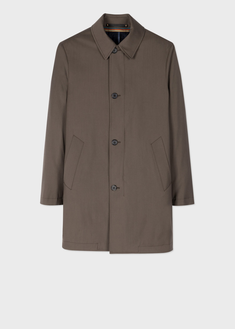 'Storm System' Wool Mac With Detachable Gilet 1