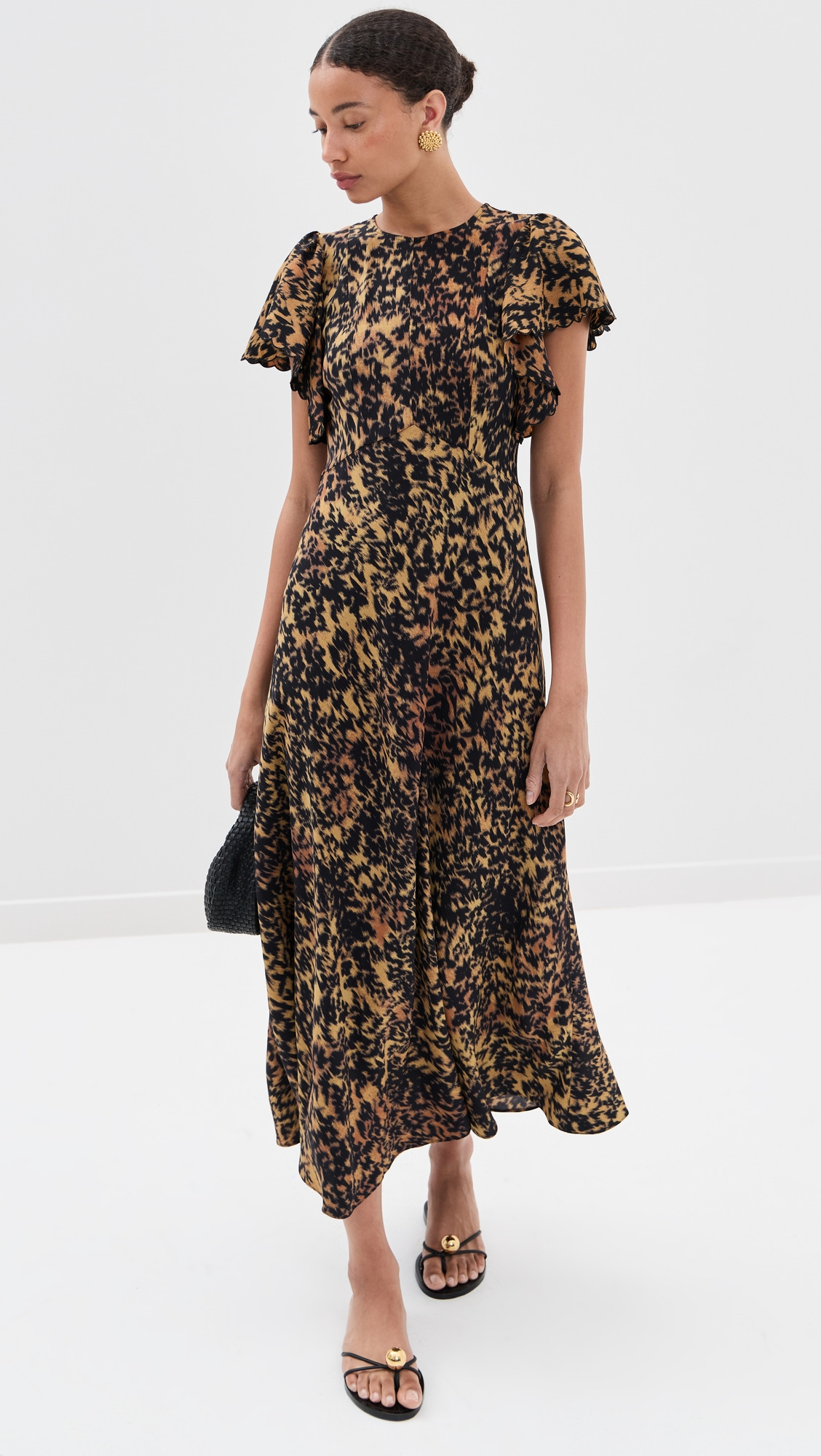 Blithe Flutter Sleeve Midi Dress - 4
