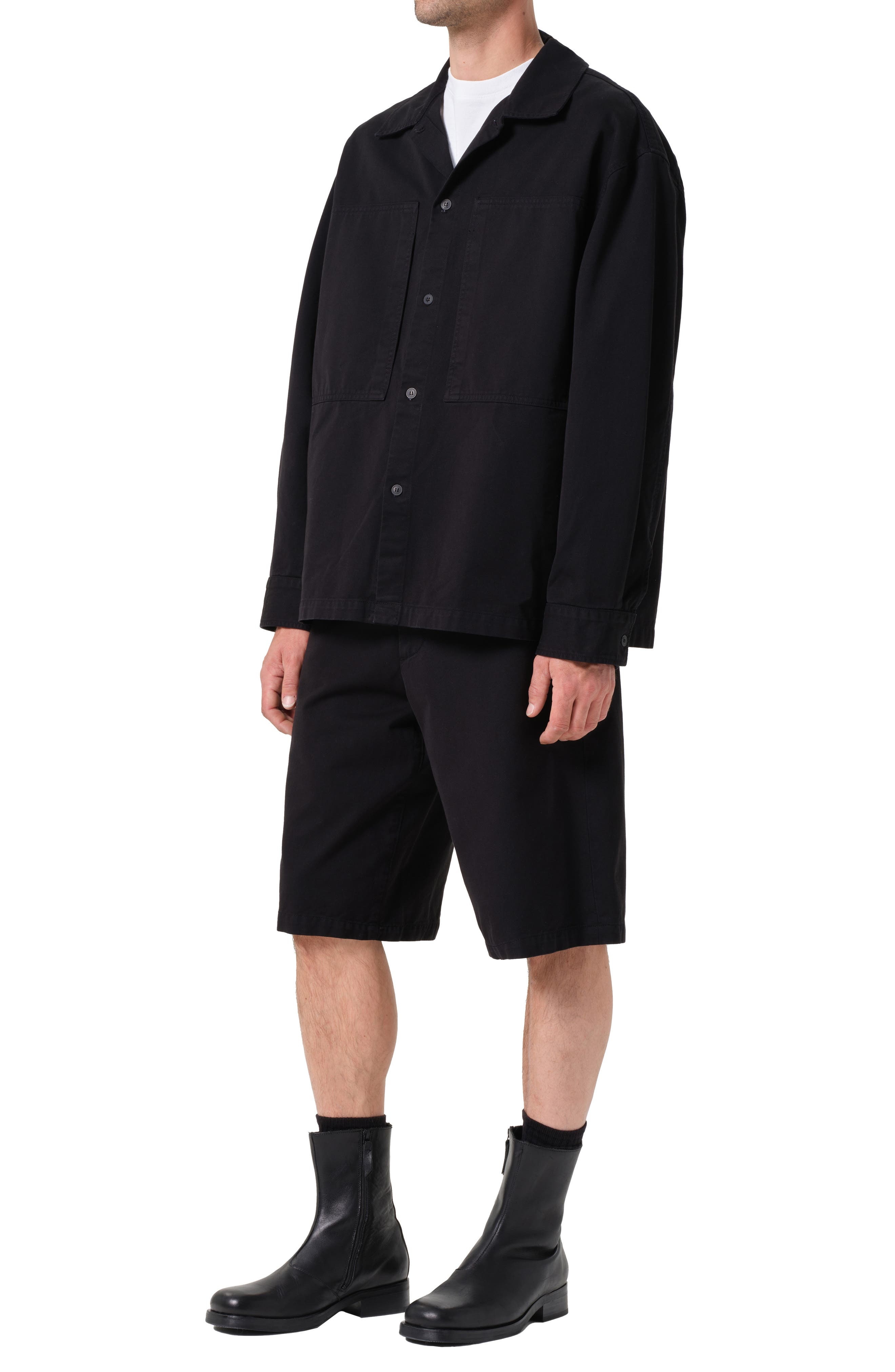 AGOLDE Rhode Overshirt in Black at Nordstrom - 4