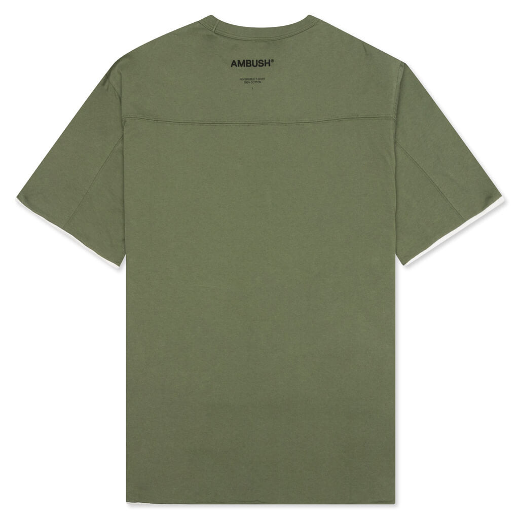 AMBUSH REVERSIBLE T-SHIRT - OLIVE GREEN - 3