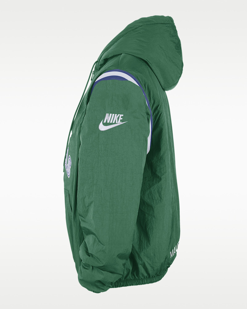 Dallas Mavericks Hardwood Classics Men's Nike Therma-FIT NBA 1/2-Zip Hoodie 3