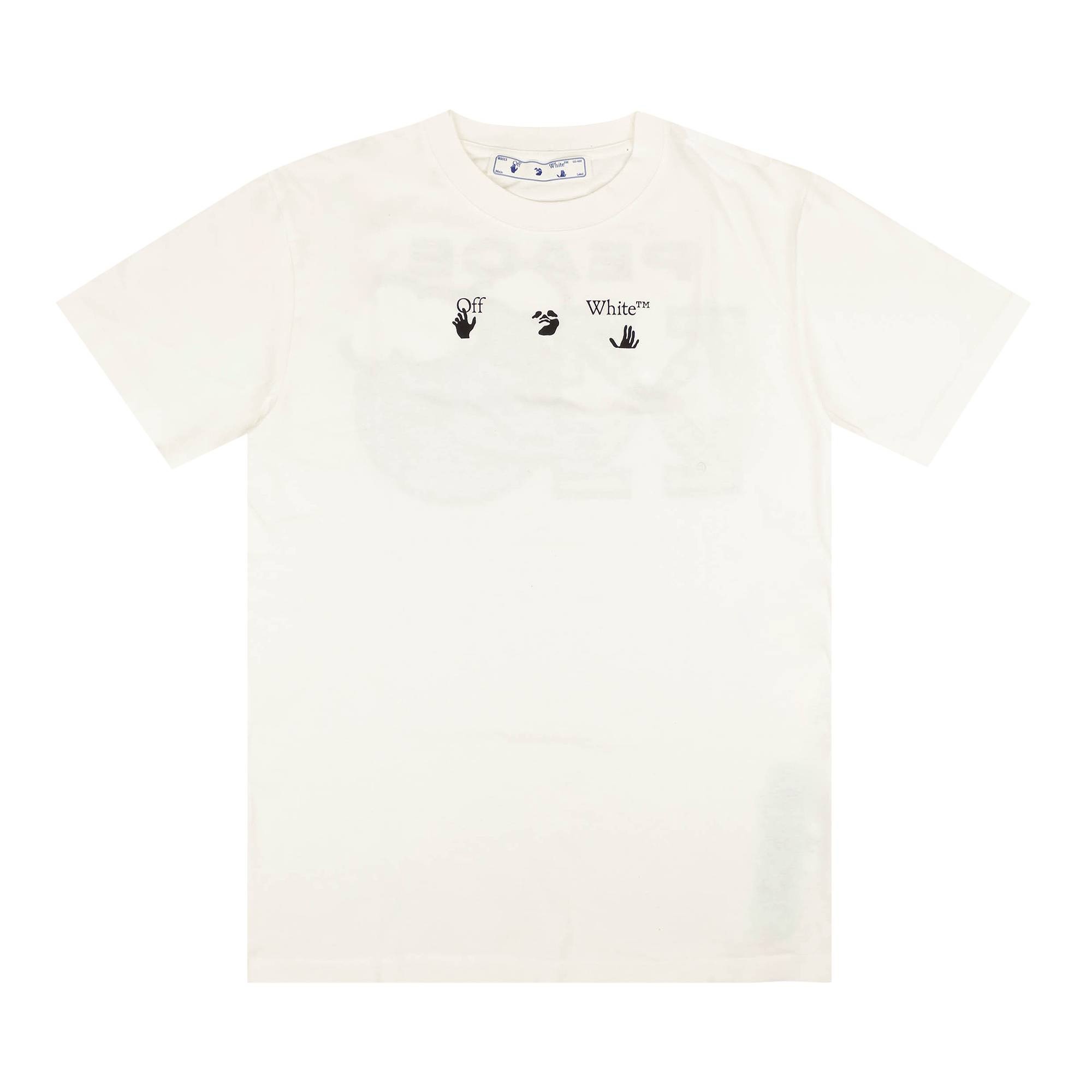 Off-White Worldwide Peace Slim Tee 'White' - 1