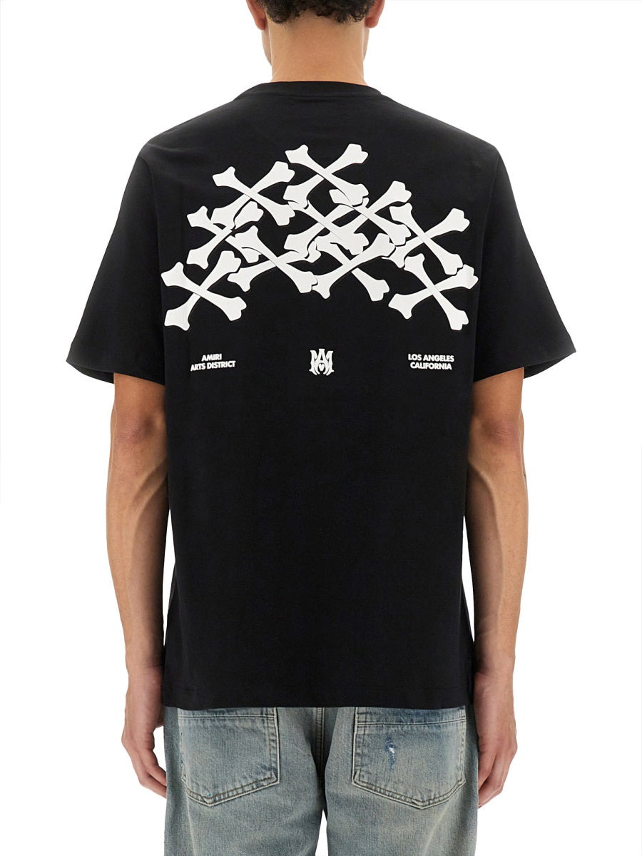 Amiri Men Bones Stacked Print T-Shirt - 3
