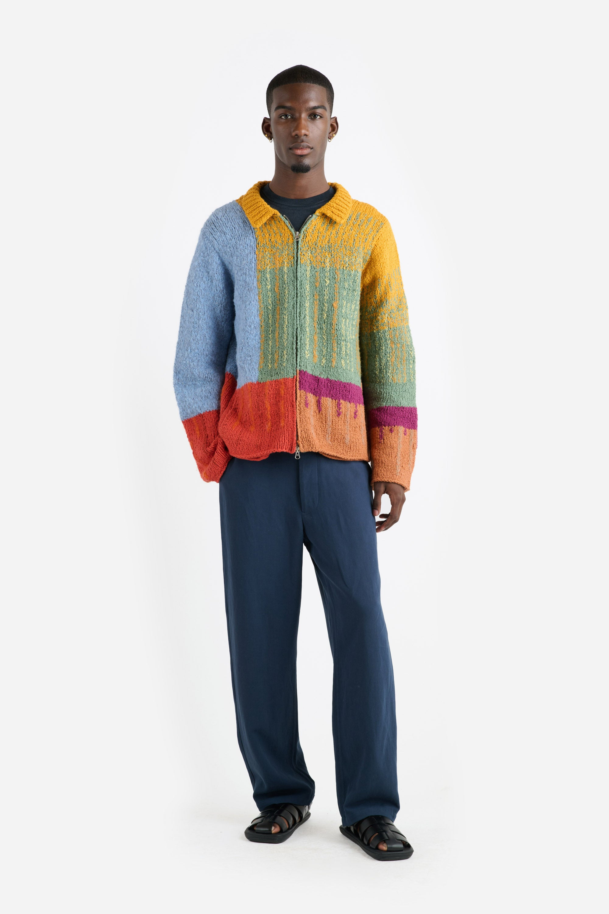 BRUSHSTROKE ZIP JACKET - 2