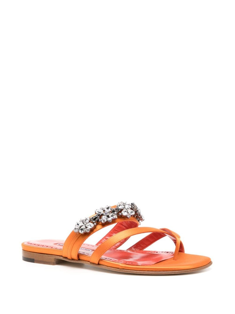 Manolo Blahnik Susa crossover straps sandals outlook