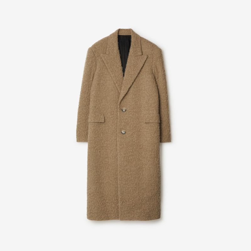Linen Wool Blend Tailored Coat - 1