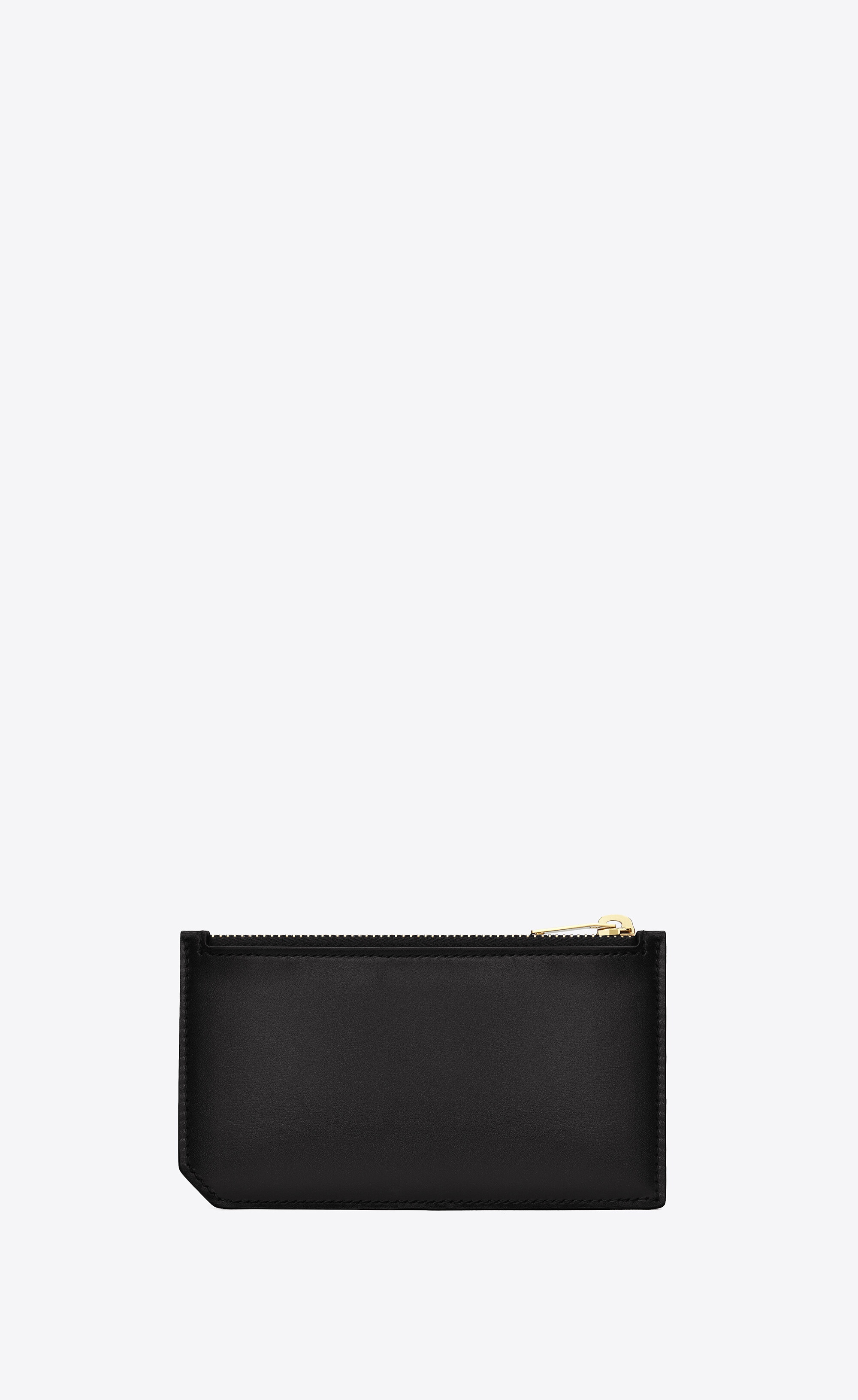 fragments zipped card case in smooth leather - 2