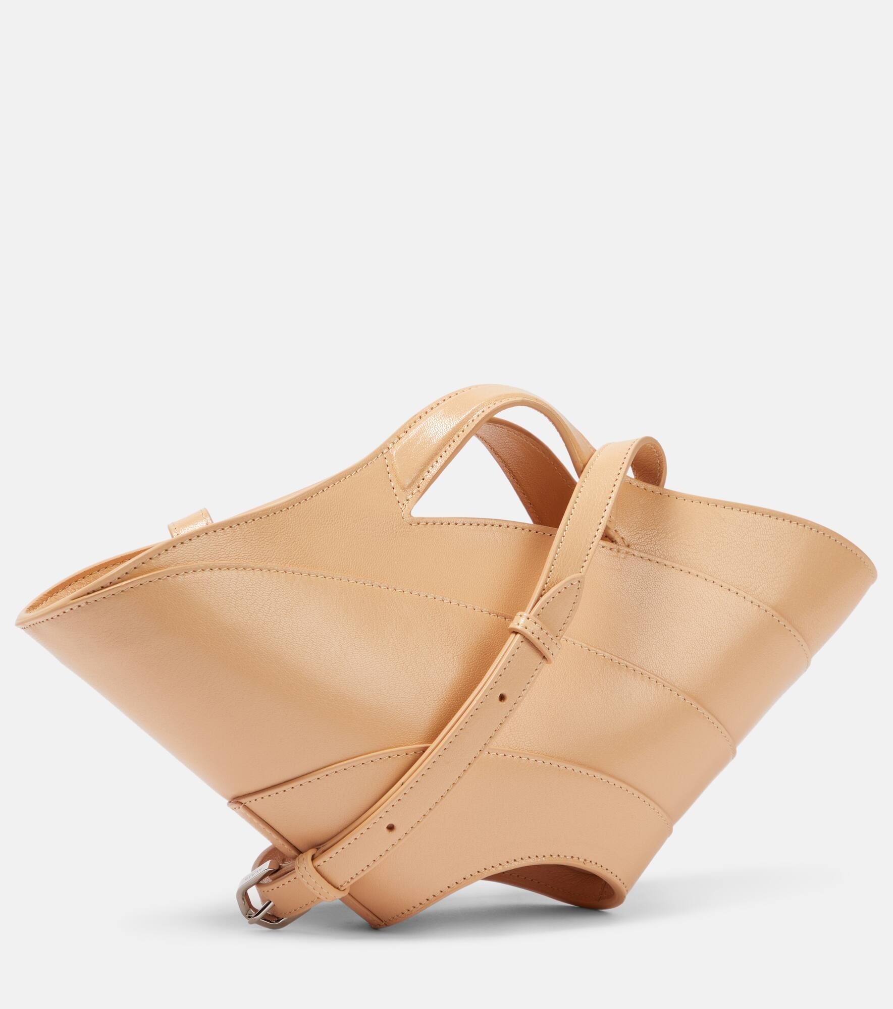 Khaima Small leather tote bag - 4