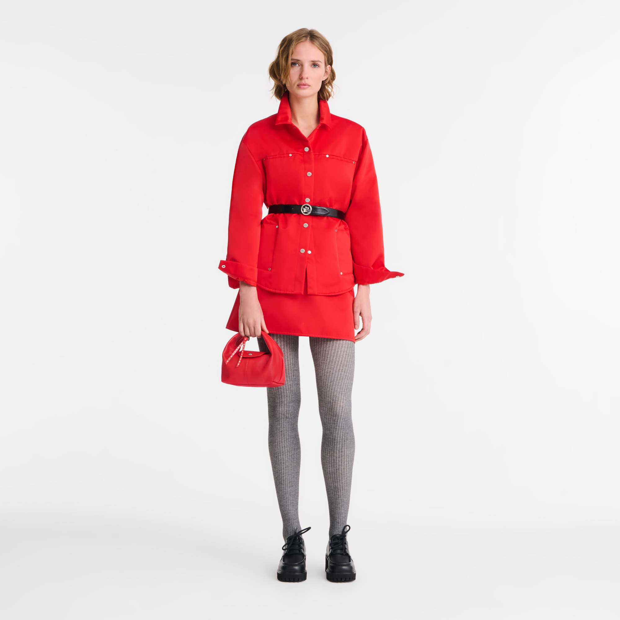 Le Pliage Xtra XS Handbag Red - Leather - 2