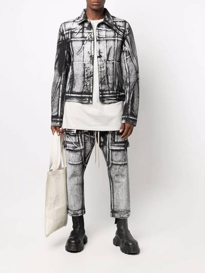 Rick Owens DRKSHDW drawstring cropped trousers outlook